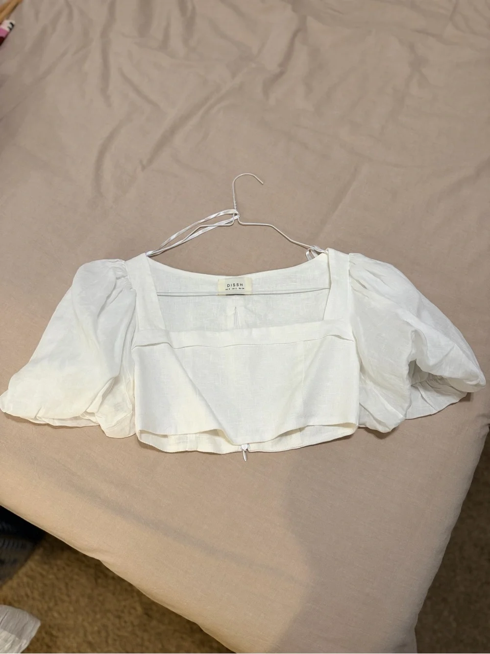 DISSH White Tiered Maxi Skirt with Crop Top Set - Picture 5 of 10